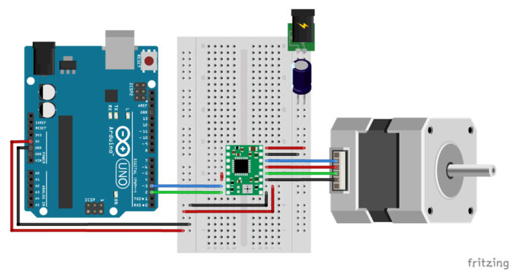 A4988 Stepper Motor Driver With Arduino Tutorial 4 Examples