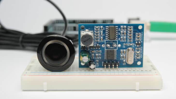 Waterproof JSN-SR04T Ultrasonic Distance Sensor with Arduino Tutorial