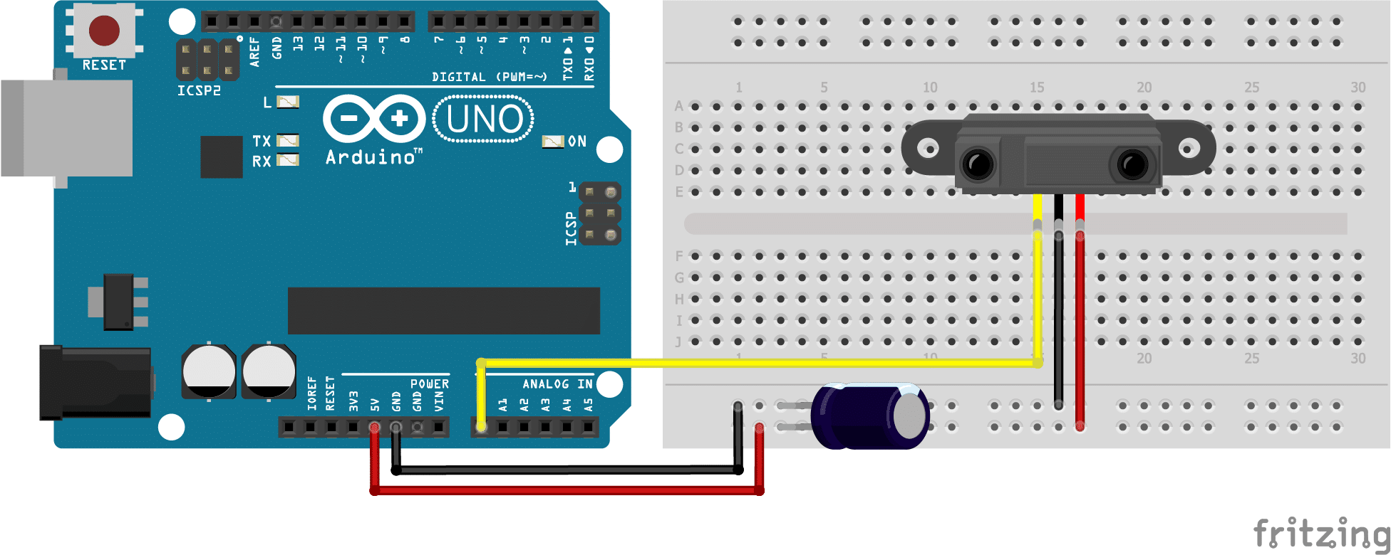 How To Use Sharp Ir Distance Sensor With Arduino
