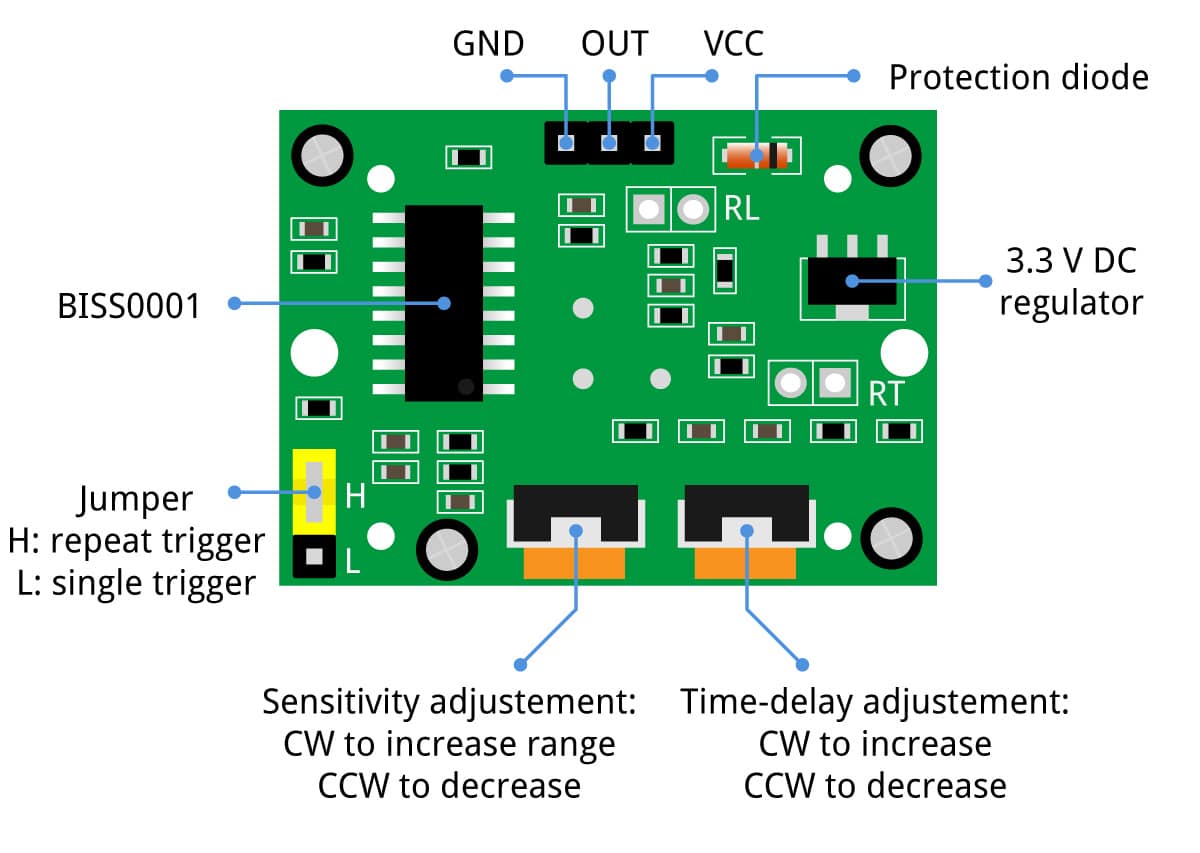 HC-SR501 PIR Motion Sensor Arduino Tutorial (3 Examples)