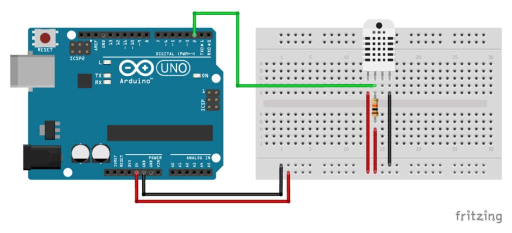 Interfacing DHT22 Temperature Humidity Sensor with Arduino -Electropeak