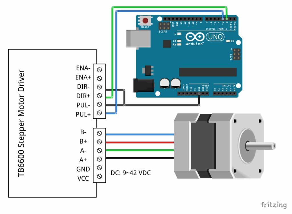 Connection arduino driver with Arduino