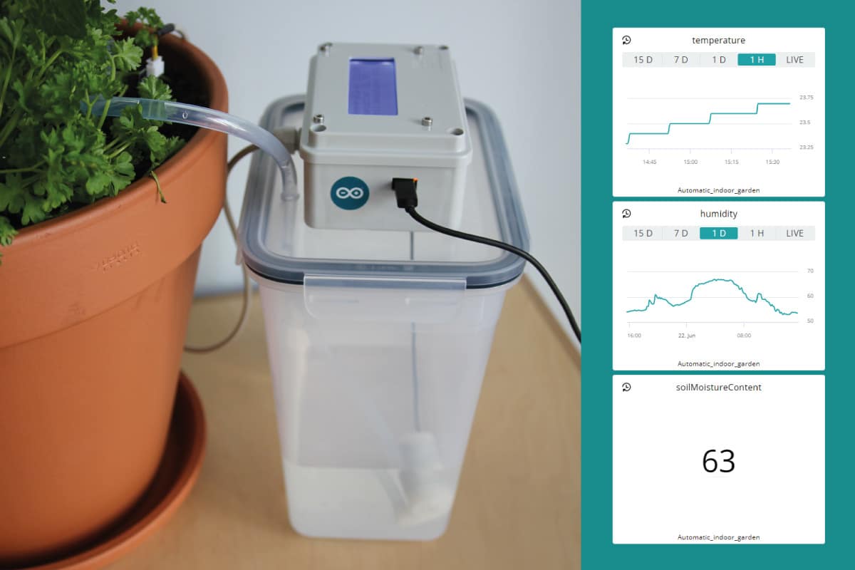 Automatic plant watering system with Arduino IoT Cloud