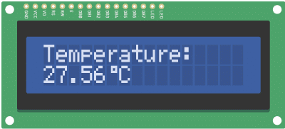 DS18B20-16x2-I2C-LCD-output