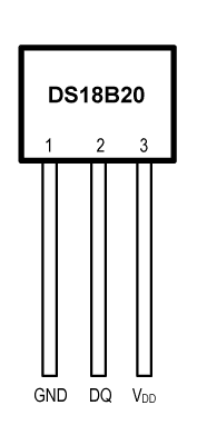 DS18B20-数字温度传感器引脚排列