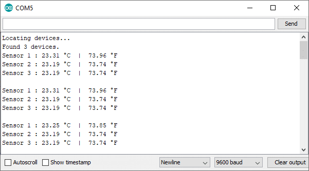 Multiple-DS18B20-temperature-sensors-Serial-Monitor-output