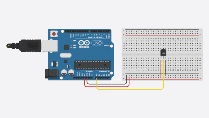 TMP36 analog temperature sensor with Arduino tutorial