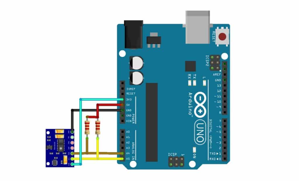 Arduino UNO pins for DIY Heart Rate Monitoring