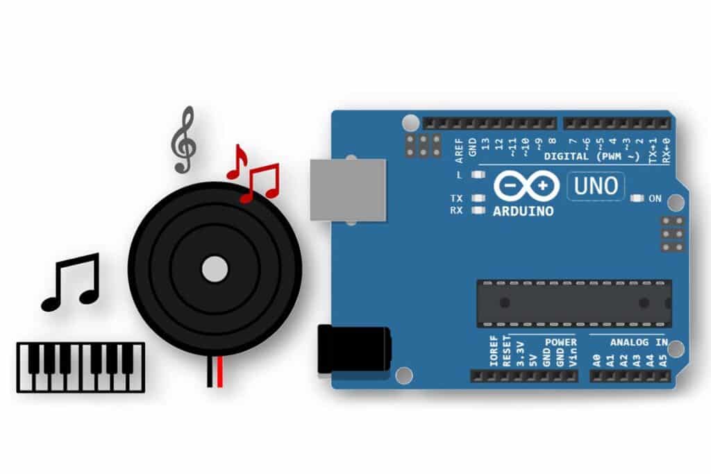 How To Interface Piezoelectric Buzzer With Arduino - Makerguides.com