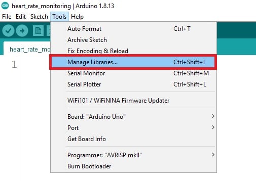 Library Manager in Arduino IDE