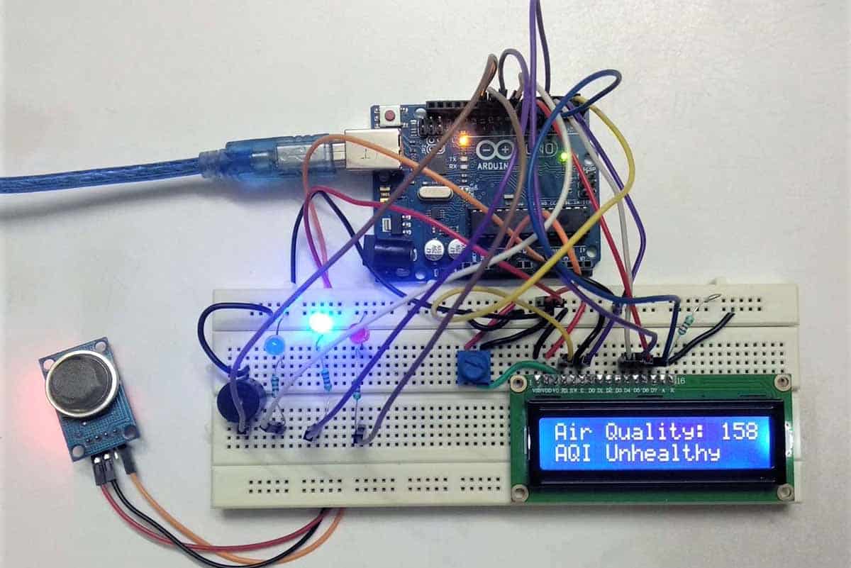 Air Pollution Monitoring and Alert System Using Arduino and MQ135