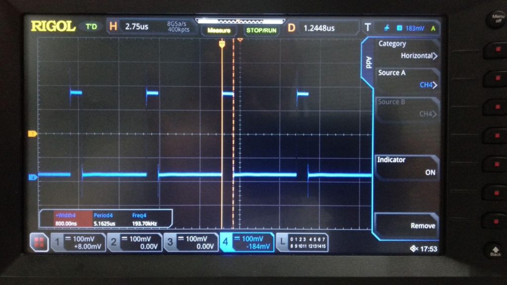 ESP8266 output pulses