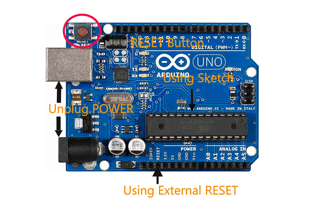 How To Stop a Running Program in Arduino