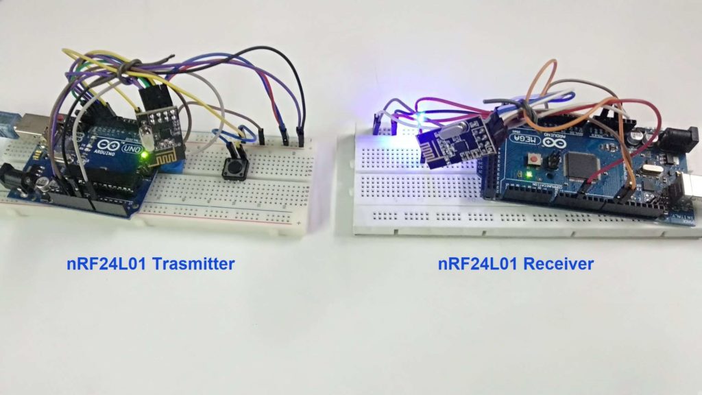 Wireless Communication between two nRF24L01