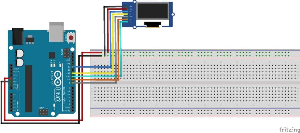 Wiring SSD1306 OLED with Arduino UNO