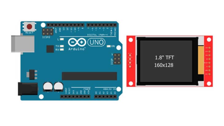 Interfacing 1.8-inch TFT Color Display With Arduino UNO