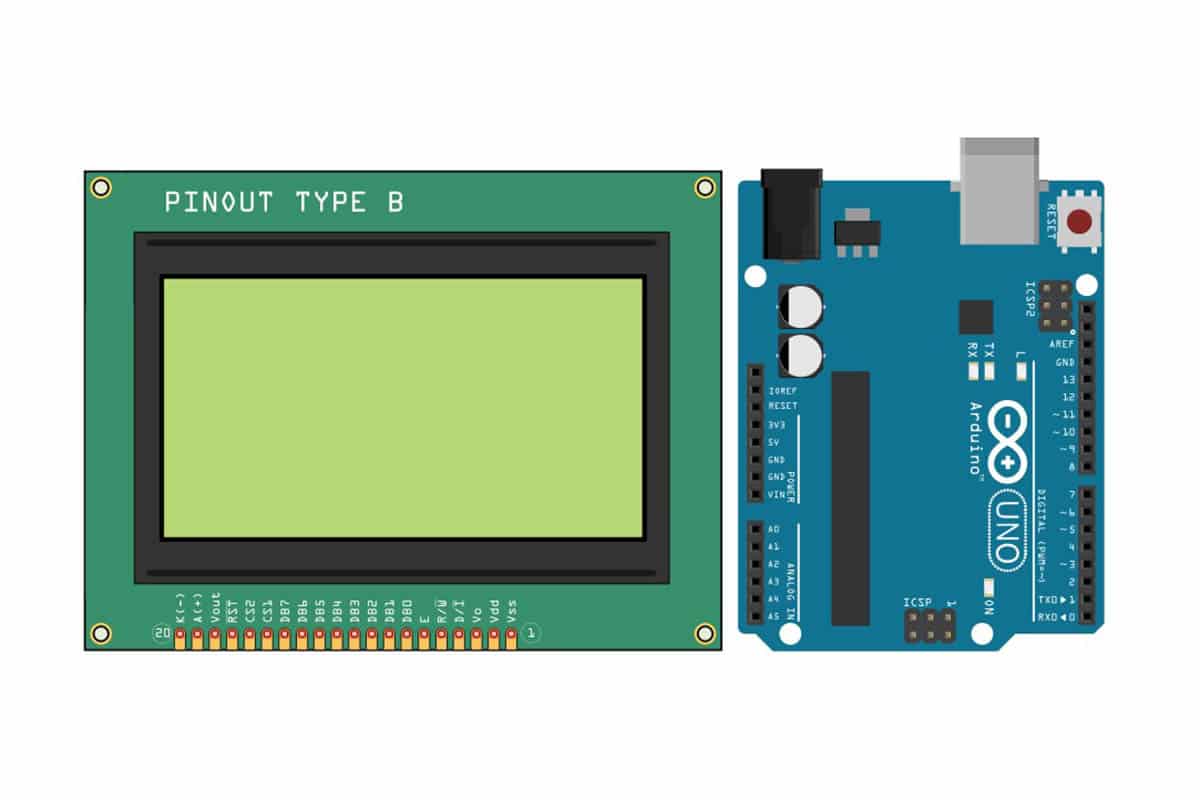 Interfacing 128 X 64 Graphical Lcd With Arduino