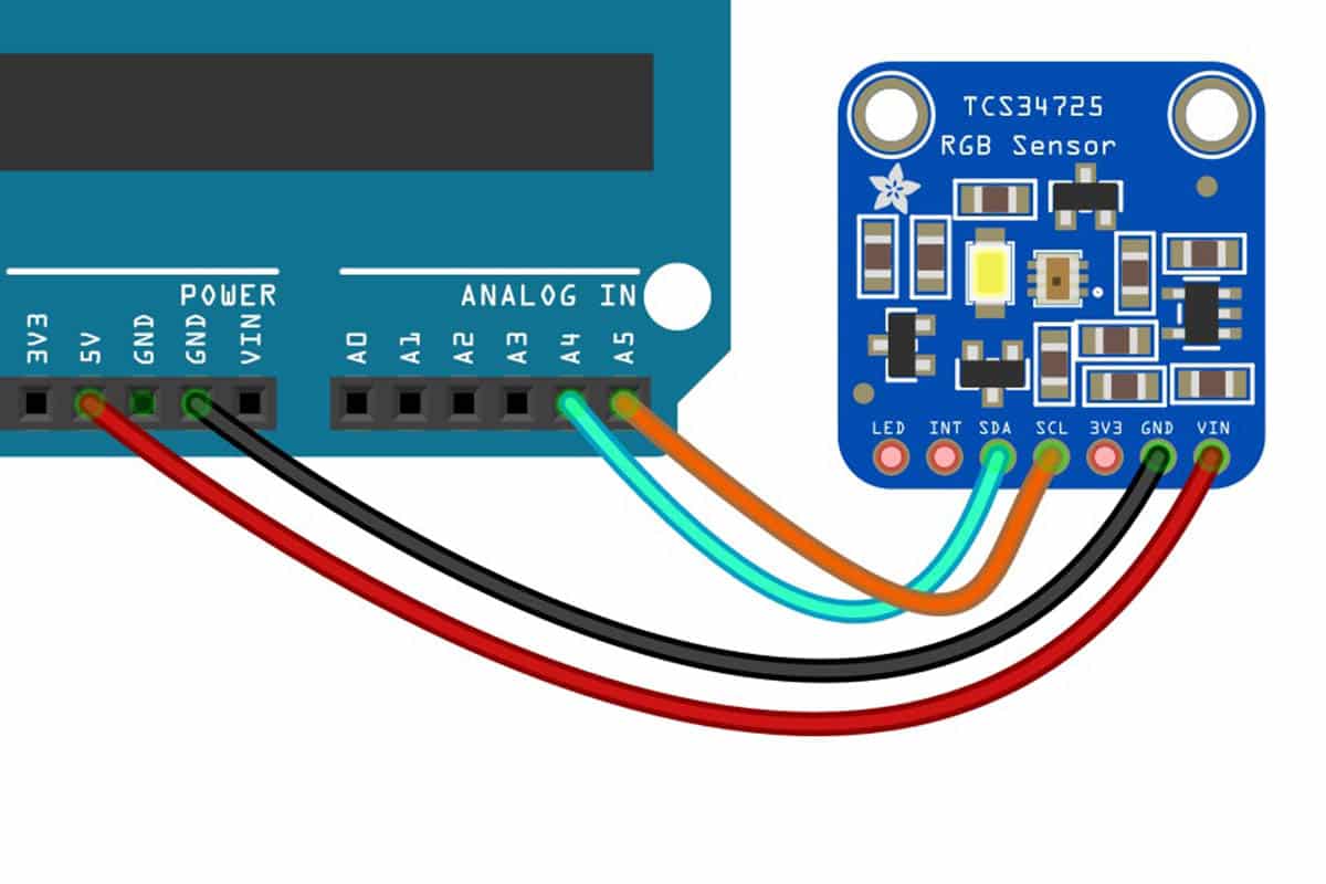 Interfacing a TCS34725 RGB Color Sensor With Arduino - A Complete Guide