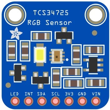 Let us begin with the TCS34725 color sensor