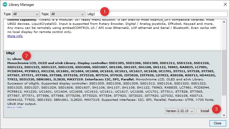 option in the Arduino IDE