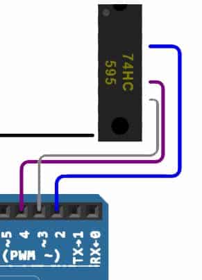 Complete the STCP pin connection