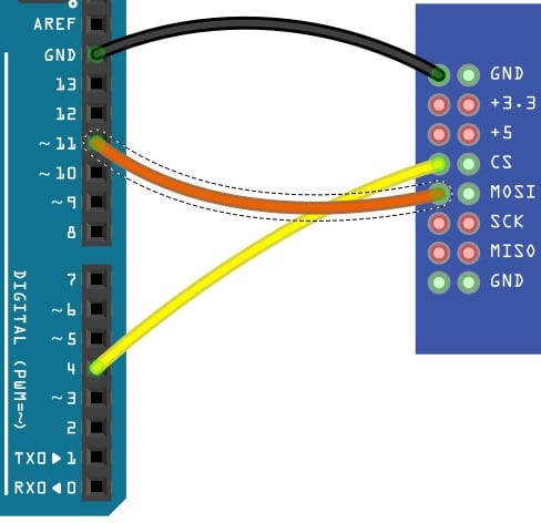 Connect the SPI MISO Signal Pin