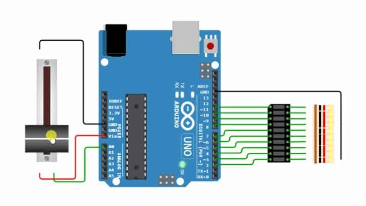 Interfacing an LED Bar Graph With Arduino UNO – A Complete Guide
