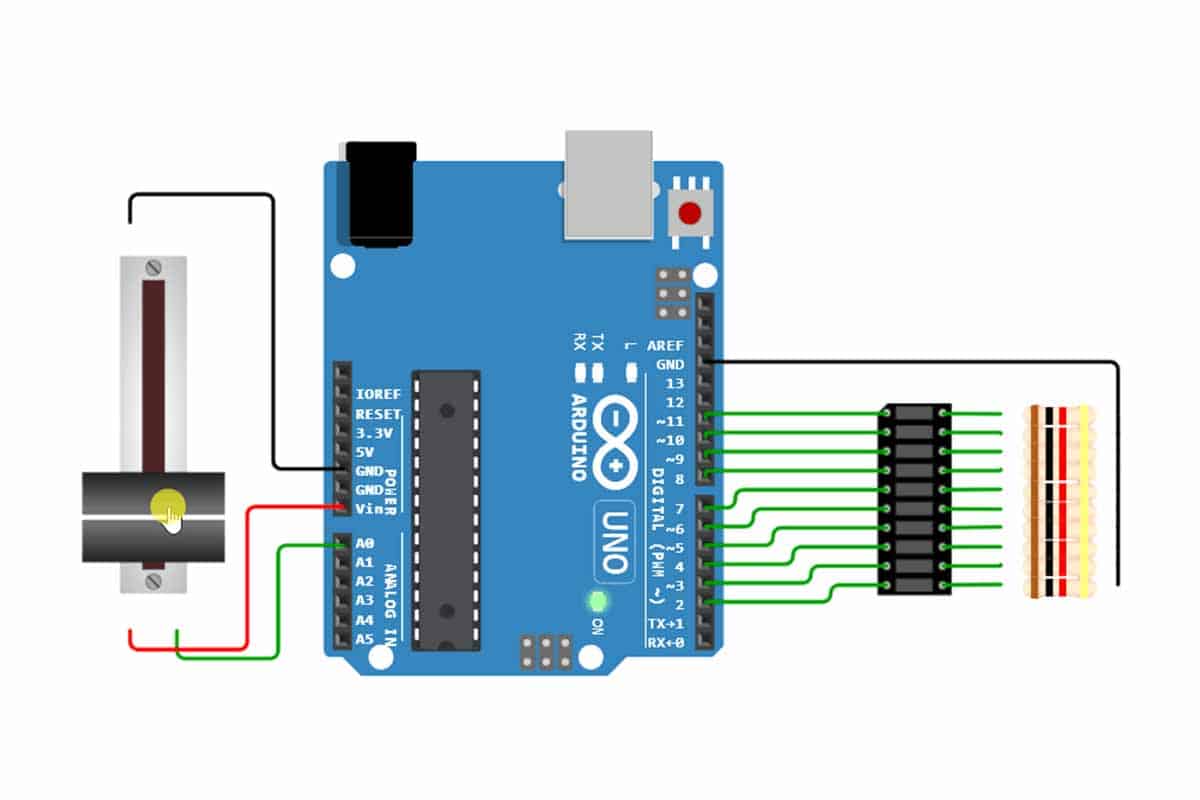 LED Bar Graph With Arduino