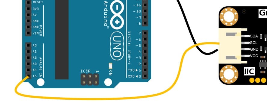 Connect the I2C SCL line