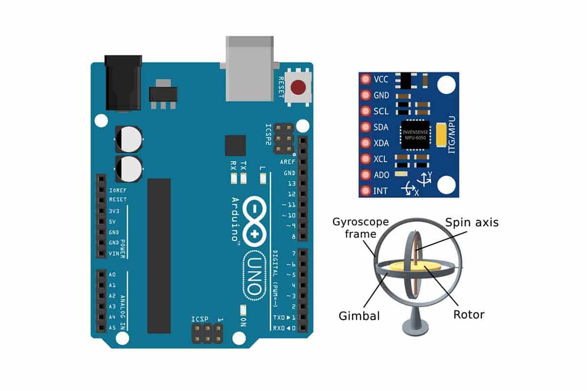 How To Use An MPU6050 (3-Axis Accelerometer And 3-Axis GyroSensor) With Arduino