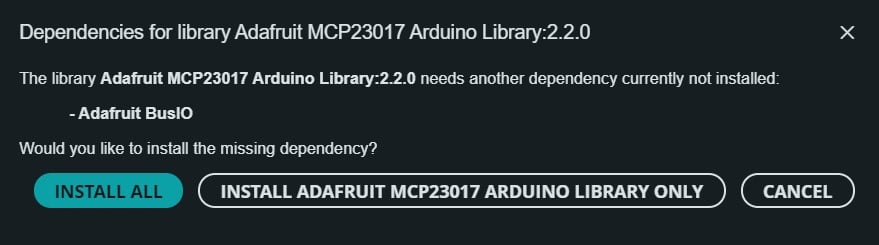 install all the dependent libraries