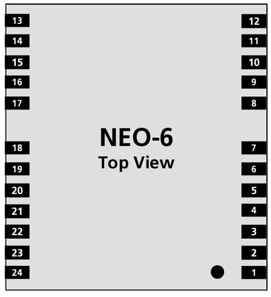 pinout of the Neo-6 chip