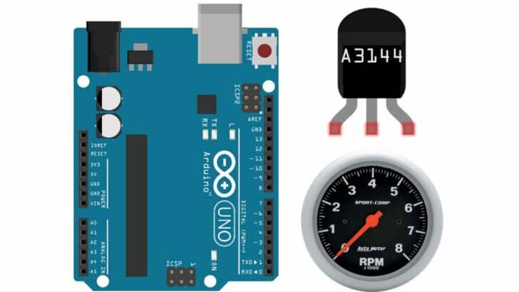 Build Arduino Tachometer Using A3144 Hall Effect Sensor