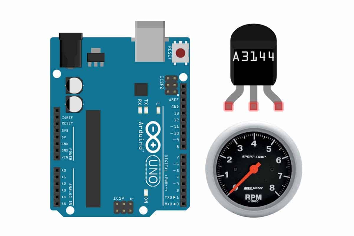 Build Arduino Tachometer Using A3144 Hall Effect Sensor