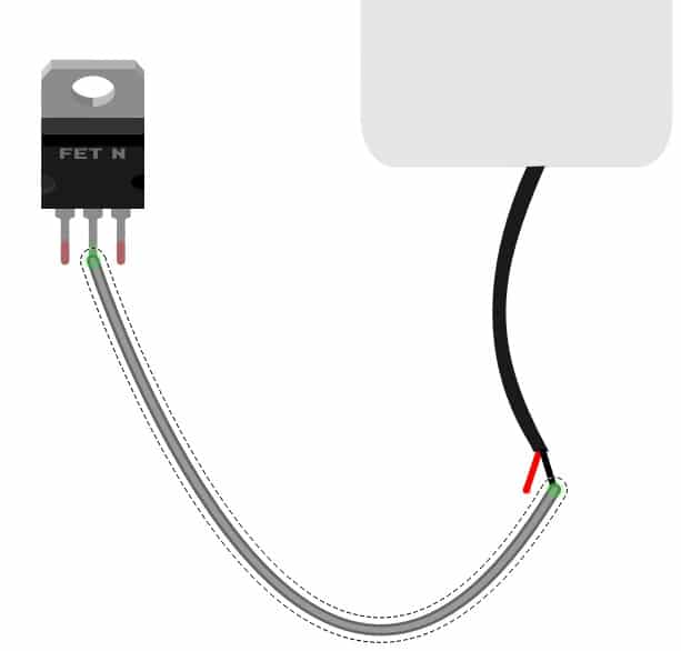 Connect the Motor to the MOSFET