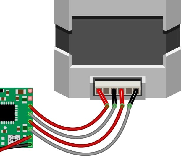 Connect the Stepper motor 