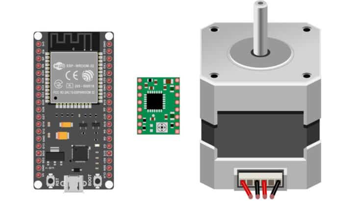 Learn How To Drive Stepper Motor Using A4988 IC And ESP32