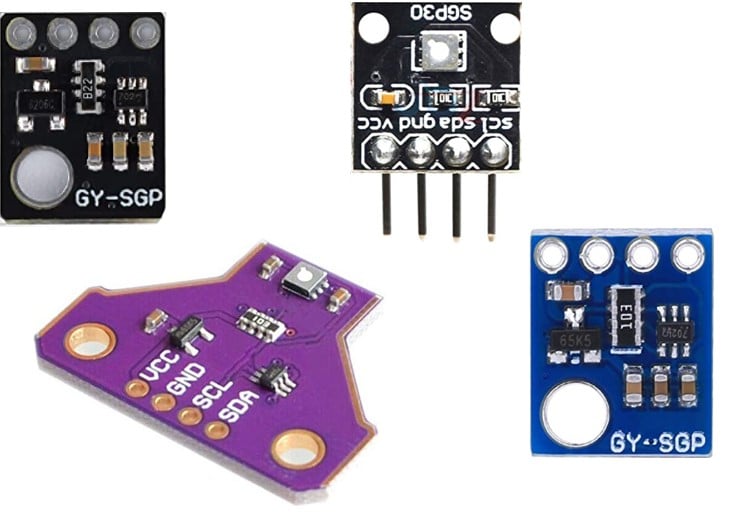 all types of SGP30 sensor modules