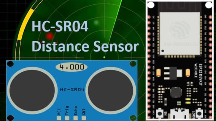 Using ESP32 with HC-SR04 Ultrasonic Distance Sensor