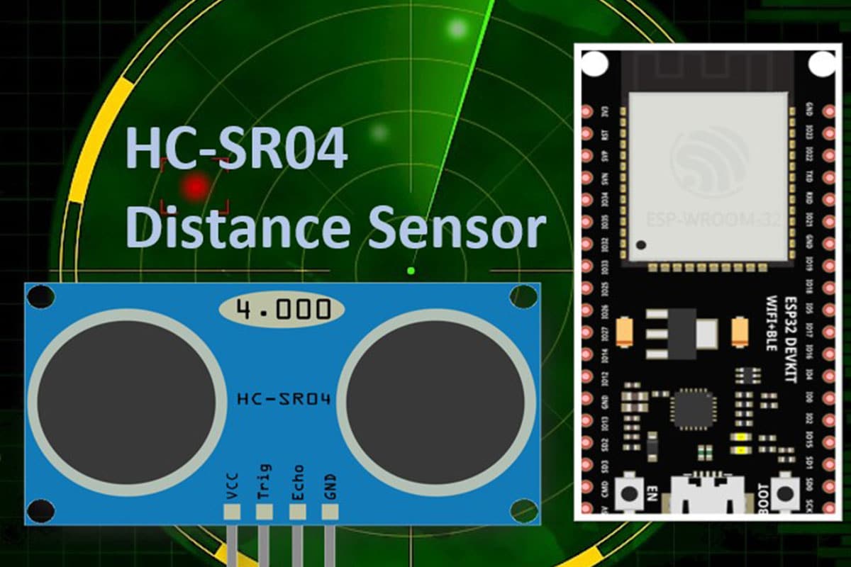 Using ESP32 with HC-SR04 Ultrasonic Distance Sensor