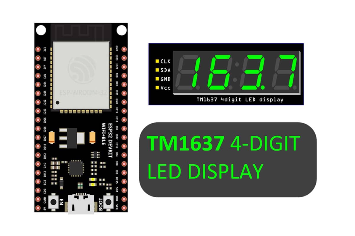 A Guide To Interface ESP32 With TM1637 7-Segment LED Driver