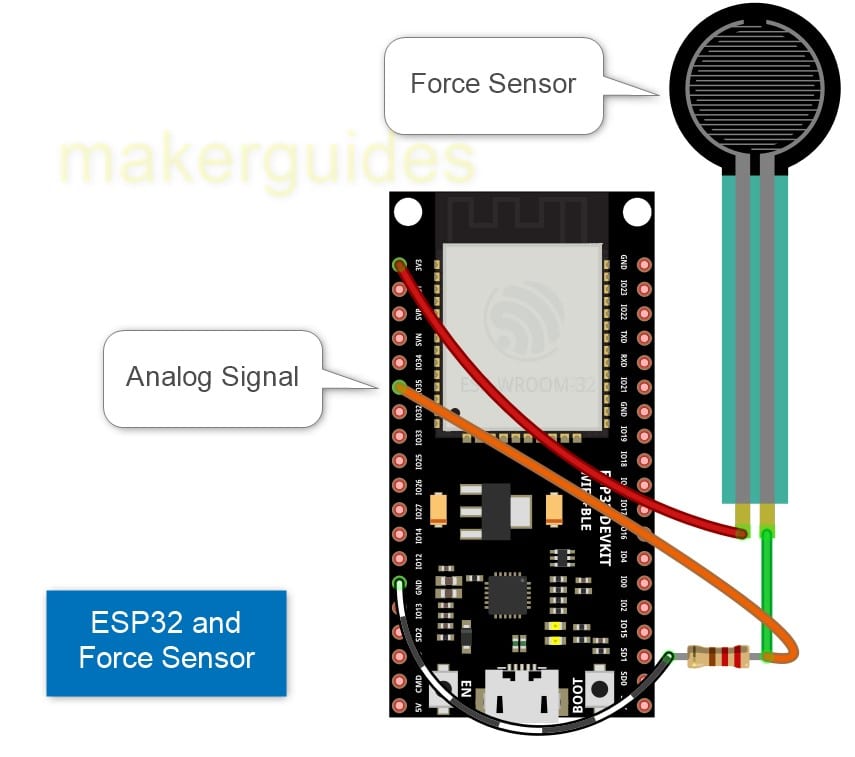 Connecting Force Sensor to ESP32
