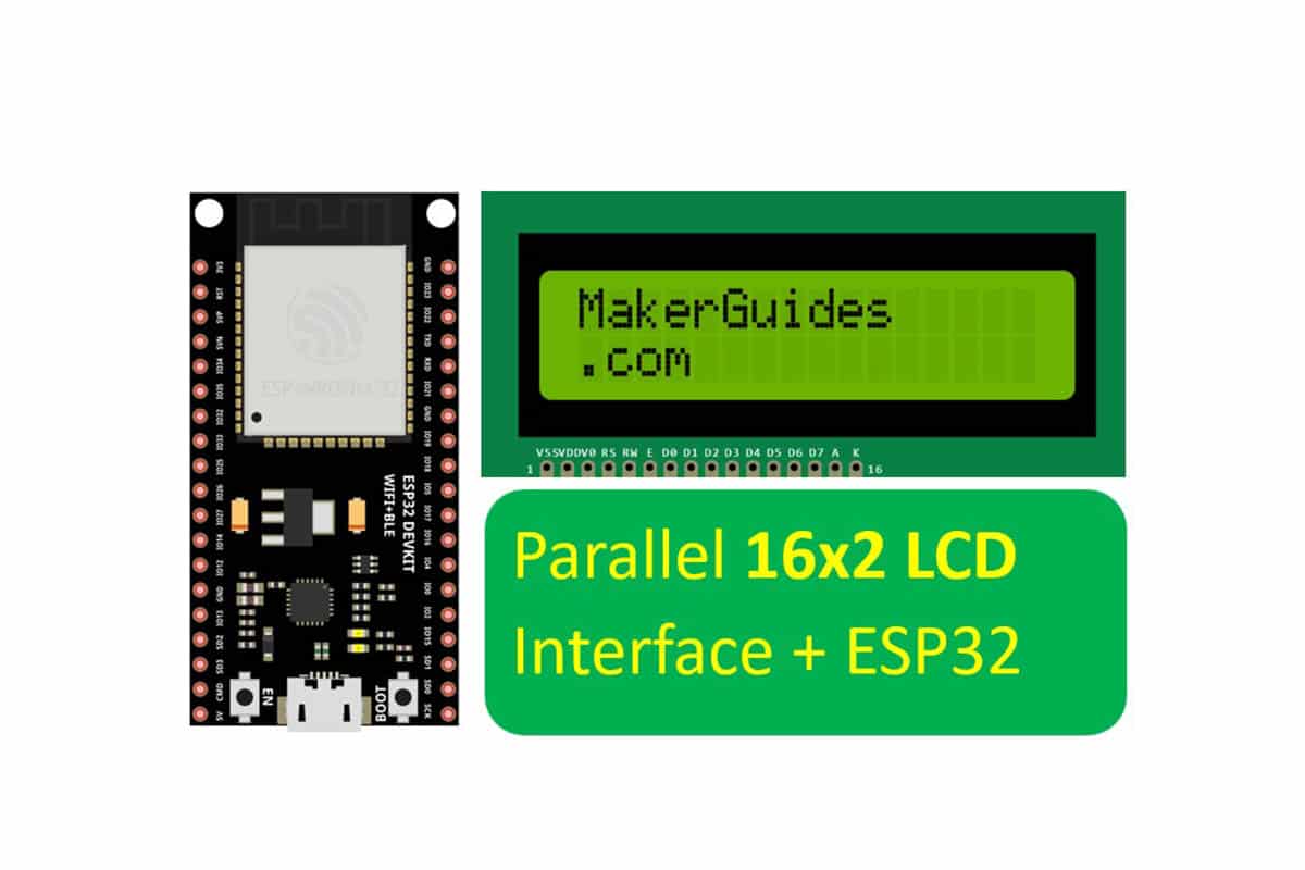 Interfacing ESP32 And 16x2 LCD Parallel Data (Without I2C) - In-depth Tutorial