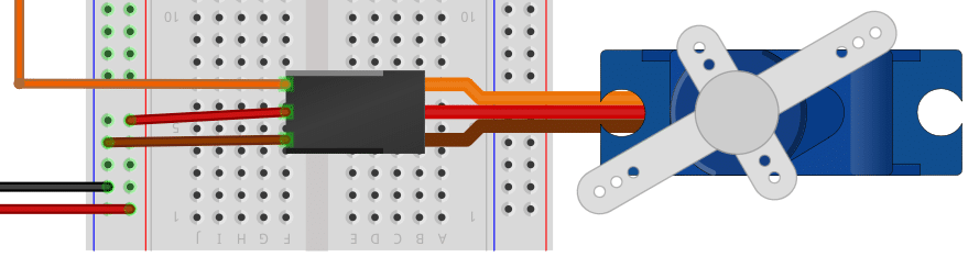 Wiring of the Servo