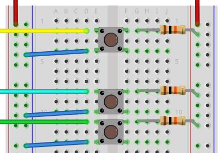 Connecting buttons of the programmable IR remote