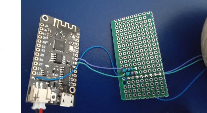 Wiring of the ESP32 board