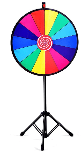 Traditional, large Spin the Wheel game