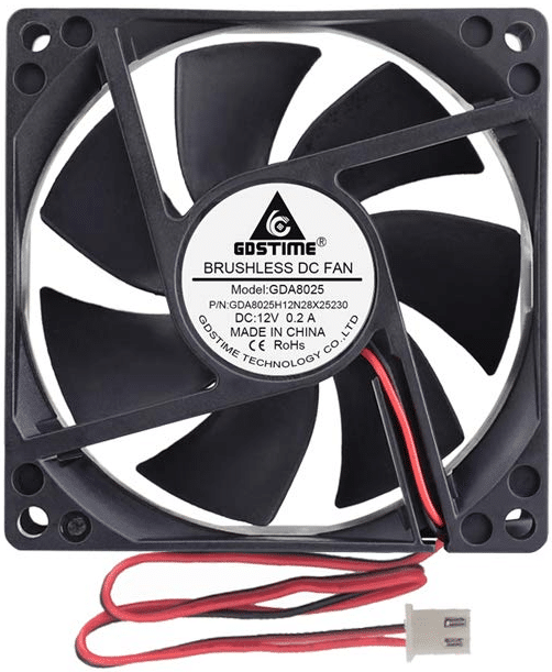 12V DC Fan, with two wires
