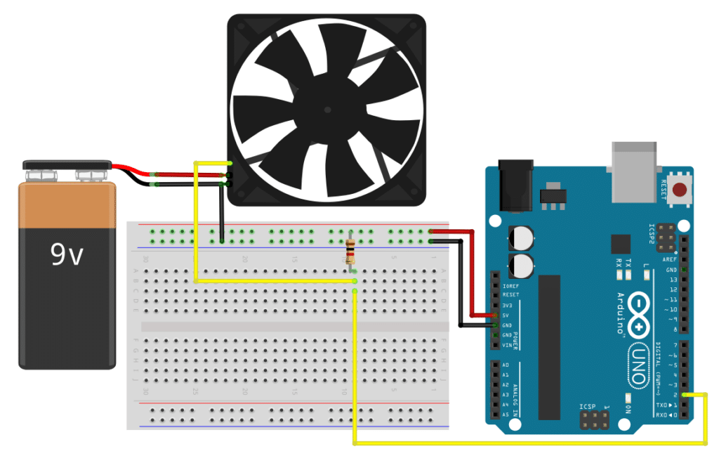 Wiring for Tachometer Signal Measurement with Battery