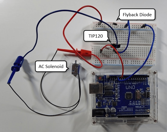 Photo of Circuit on Breadboard